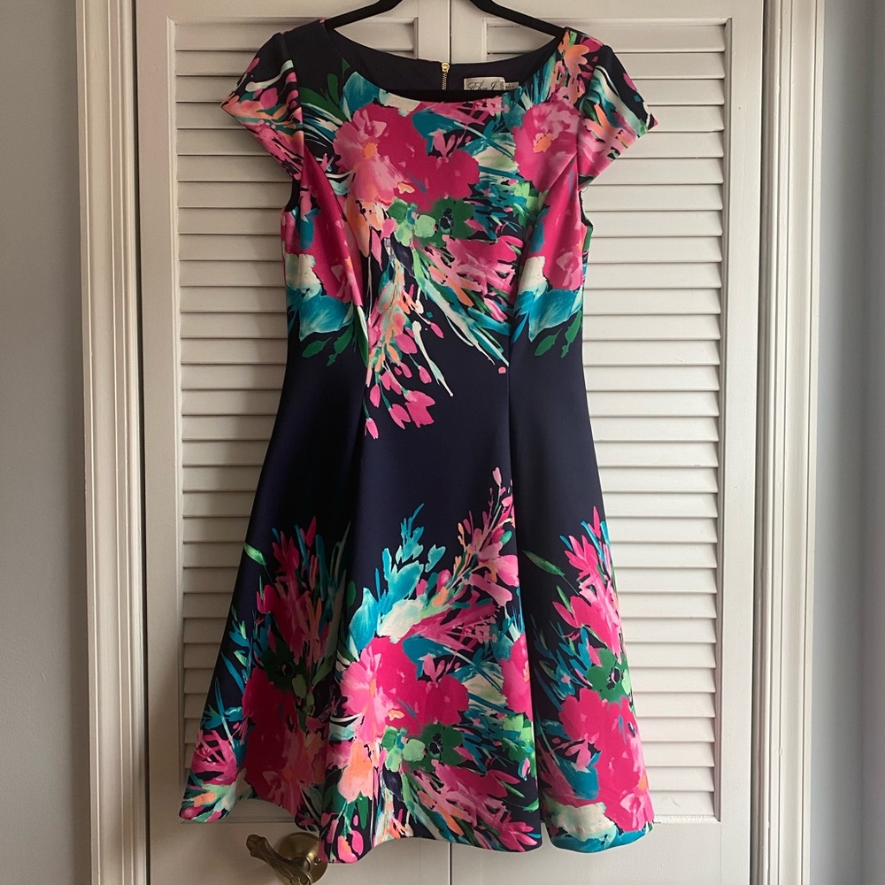 Eliza J fit and flare cocktail dress